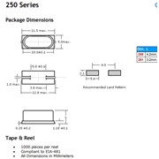 250-4.0M-18-S-TR晶振,進(jìn)口奧斯康利49SMD晶振,6G室外基站晶振